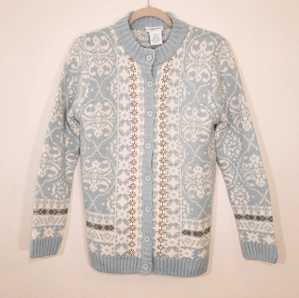 National Winter Cardigan Holiday Sweaters M